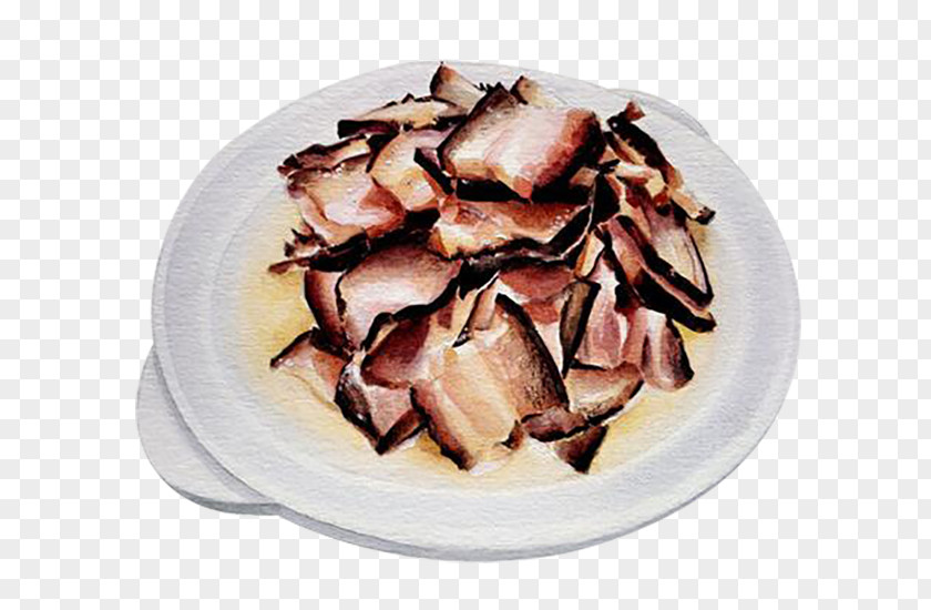 Hand-painted FoodBacon Ham Bacon Prosciutto Food PNG