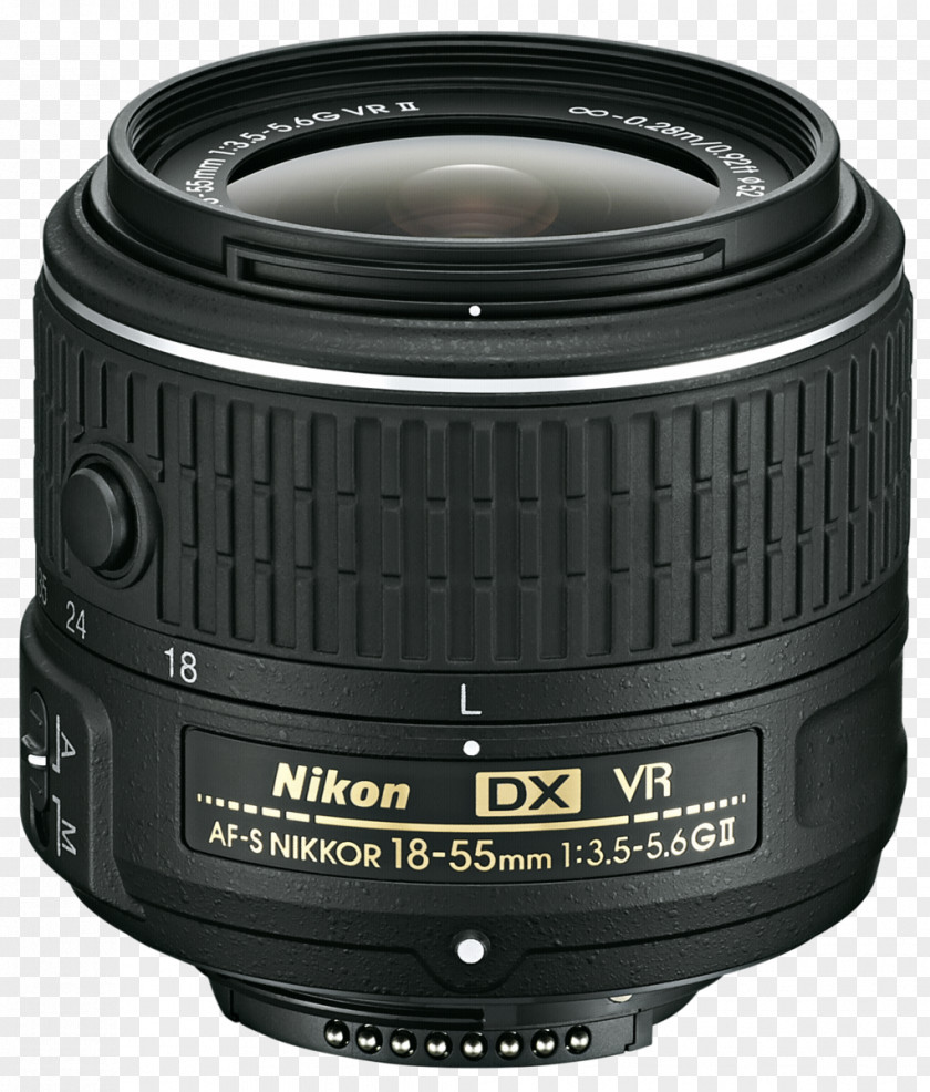 Camera Nikon AF-S DX Zoom-Nikkor 18-55mm F/3.5-5.6G Nikkor 35mm F/1.8G VR II DX-Nikkor PNG