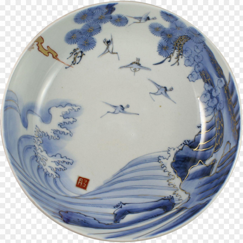 Porcelain Plate Imari Ware Blue And White Pottery Ceramic PNG