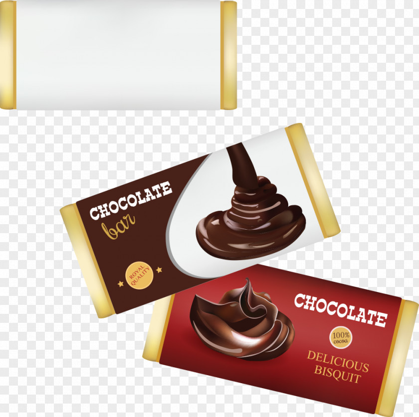 Vector Cartoon Chocolate Packaging Bar Biscuit Candy PNG