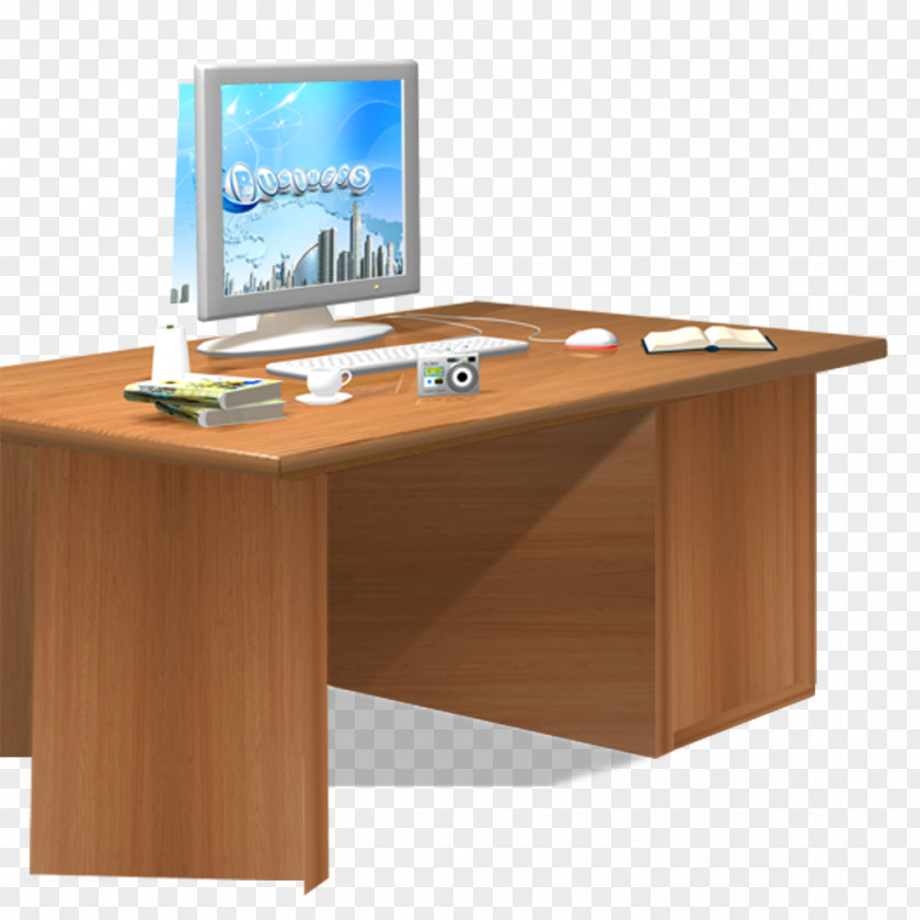 Dark Wood Desk Renderings Flooring Color PNG