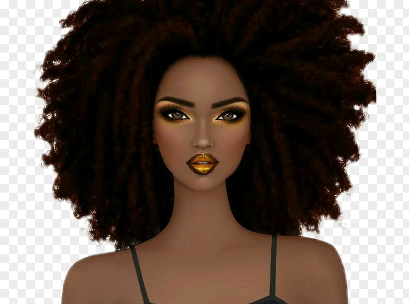 Hair Drawing Afro-textured Black Art PNG