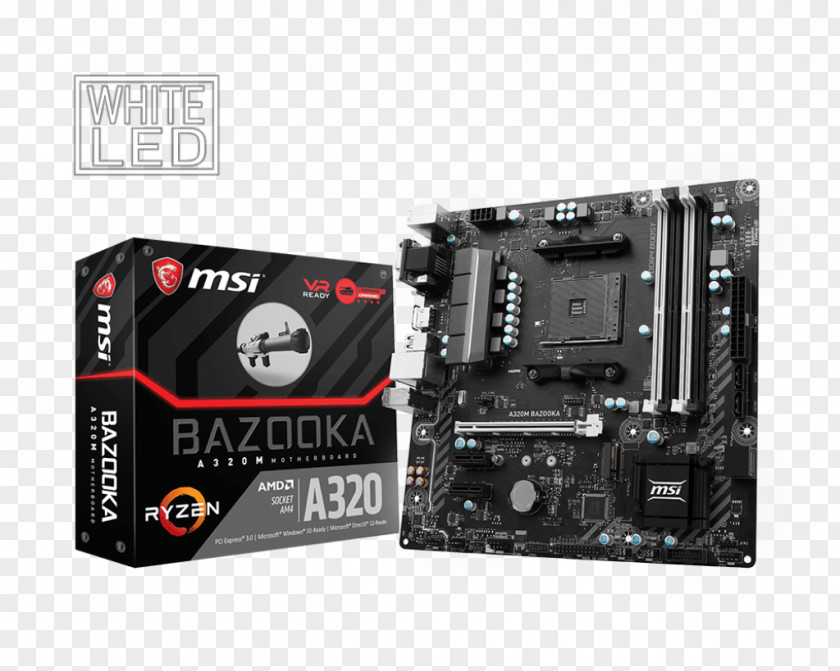 Msi Lucky Socket AM4 Motherboard MicroATX MSI PNG