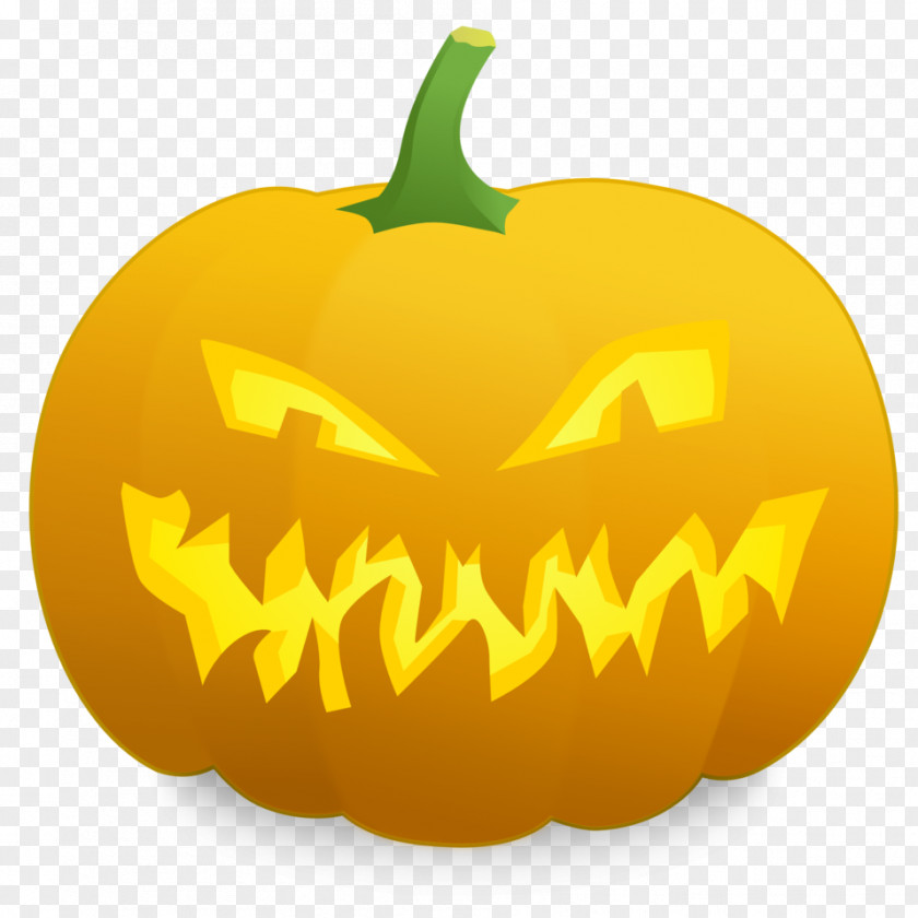 Scary Jack-o'-lantern Halloween Clip Art PNG