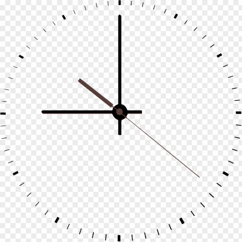 Simple Clock Material Free To Pull White Symmetry Black Pattern PNG