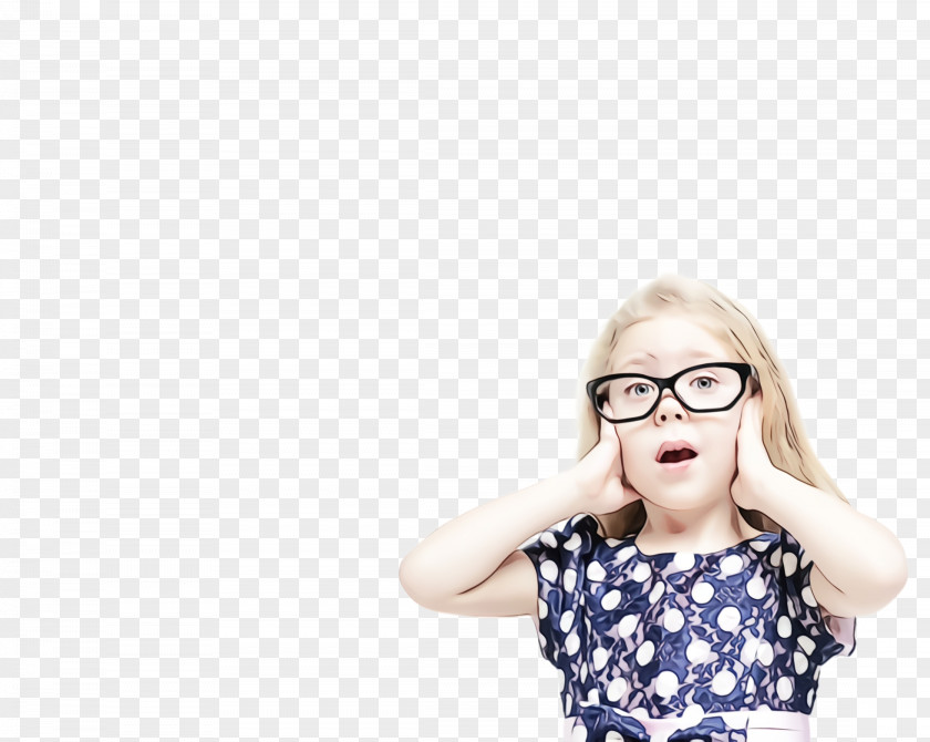 Vision Care Blond Glasses PNG