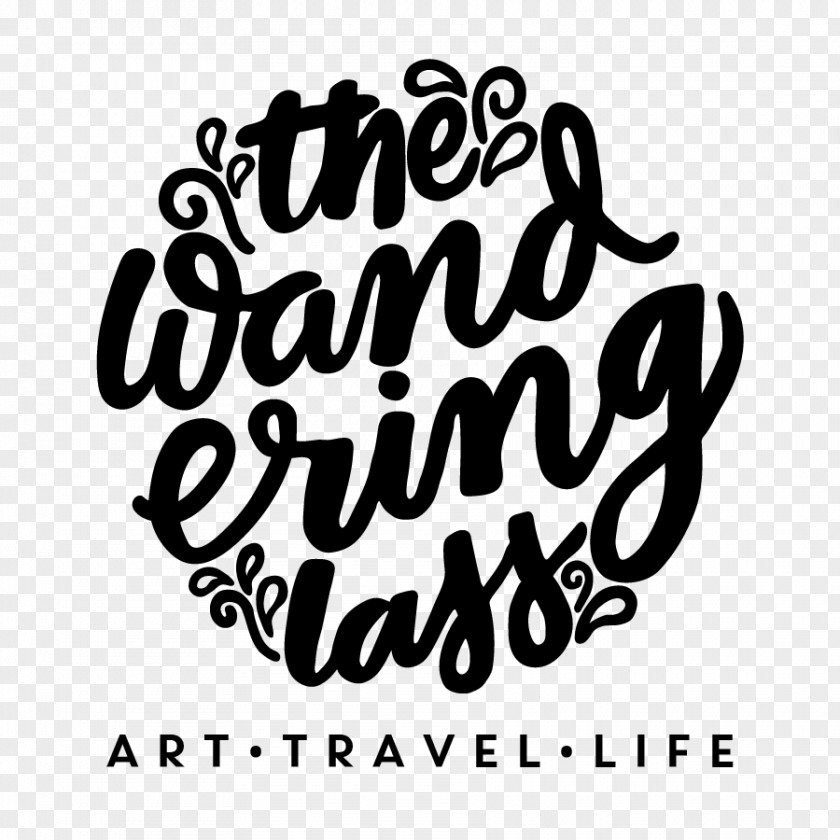 Wandering Calligraphy Logo Art Brush Fudepen PNG