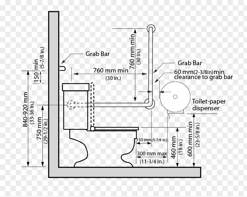 Accessible Toilet Floor Plan Technical Drawing Engineering PNG