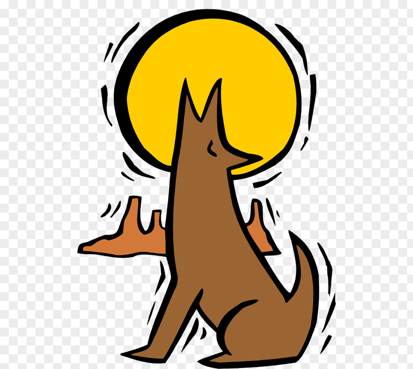 Dog Coyote Howl Clip Art PNG
