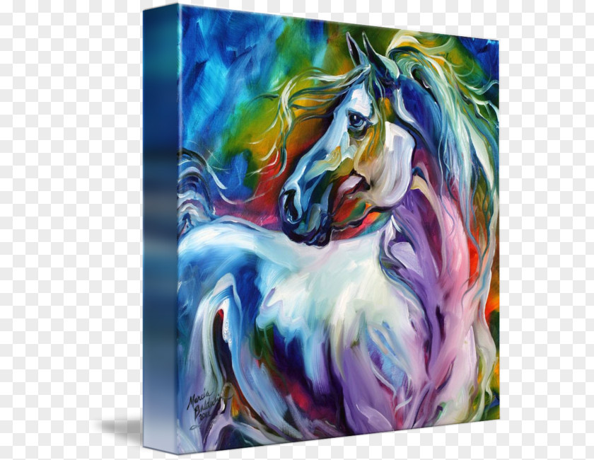 Painting Watercolor Horse Canvas Oil PNG