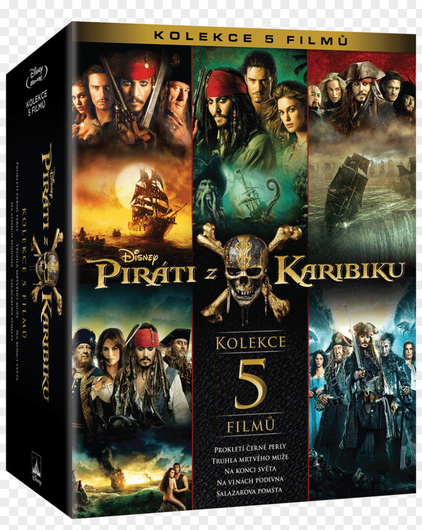 Pirates Of The Caribbean Jack Sparrow Blu-ray Disc Film Box Set PNG