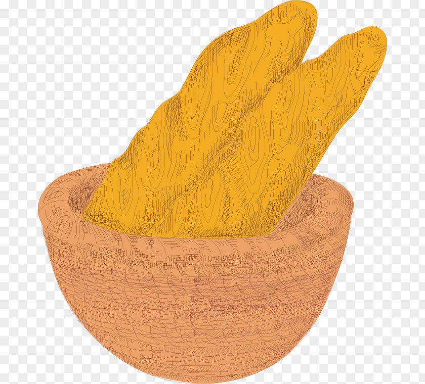 Vector Painted Bread Wood PNG
