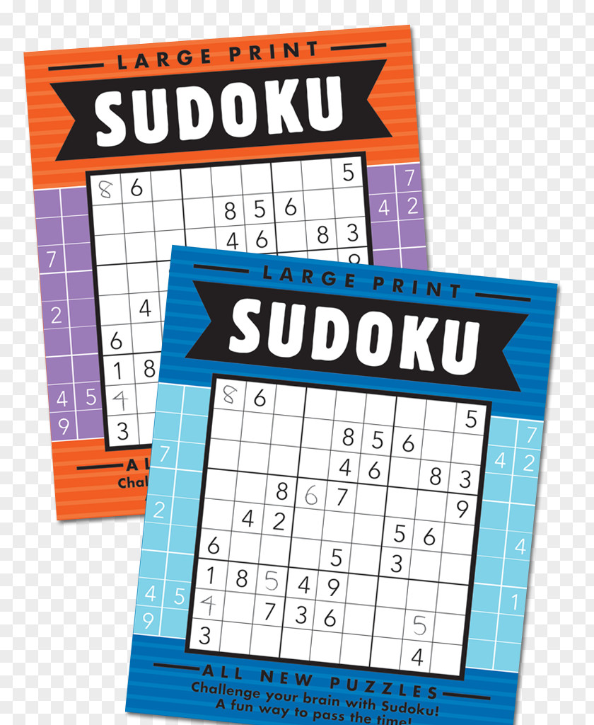 Book Large Print Sudoku Super Puzzle PNG