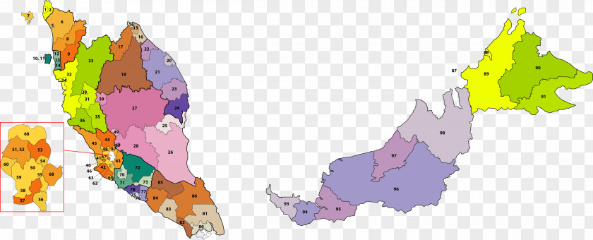 Malaysia Peninsular Blank Map Mapa Polityczna Clip Art PNG