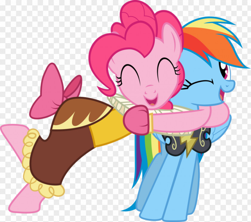 Pictures Of Hugging Pinkie Pie Rainbow Dash Pony Hug Clip Art PNG