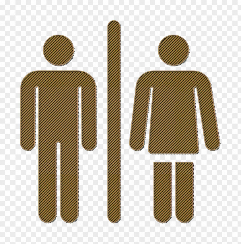 Toilets Icon Airport Human Pictograms Unisex PNG