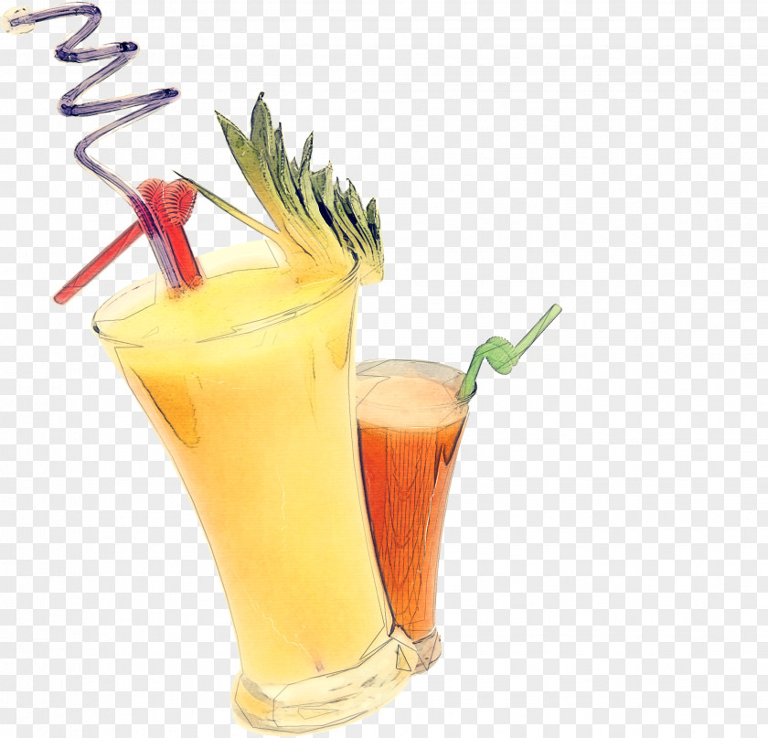 Vegetable Juice Cocktail Drink Garnish Orange Rum Swizzle PNG