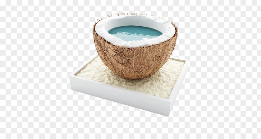 Coconut On The Booth Juice Cocktail Water Stock Illustration PNG