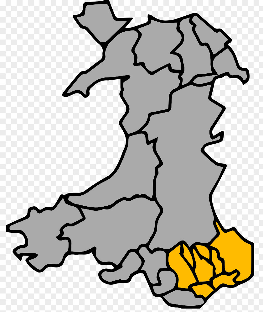 Map Cardiff Gwynedd Welsh Encyclopedia PNG