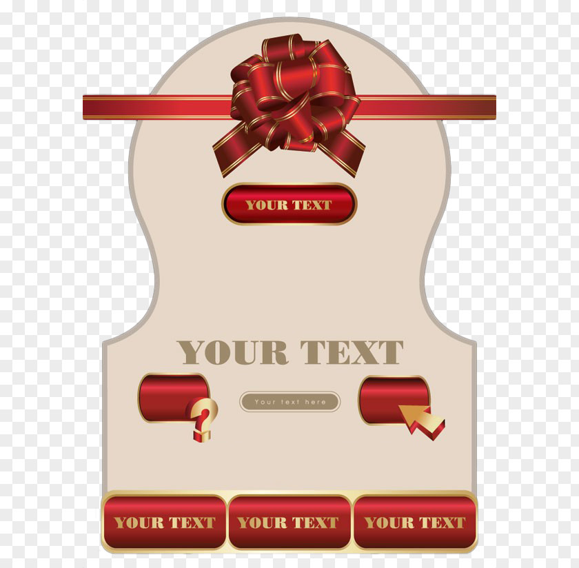 Red Ribbon Tag Clip Art PNG