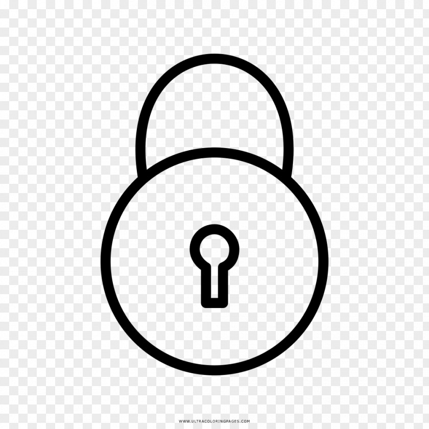 Symbol Line Art Lock Icon PNG