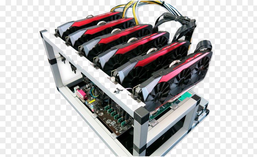 Bitcoin Ethereum Mining Rig Litecoin Cryptocurrency PNG