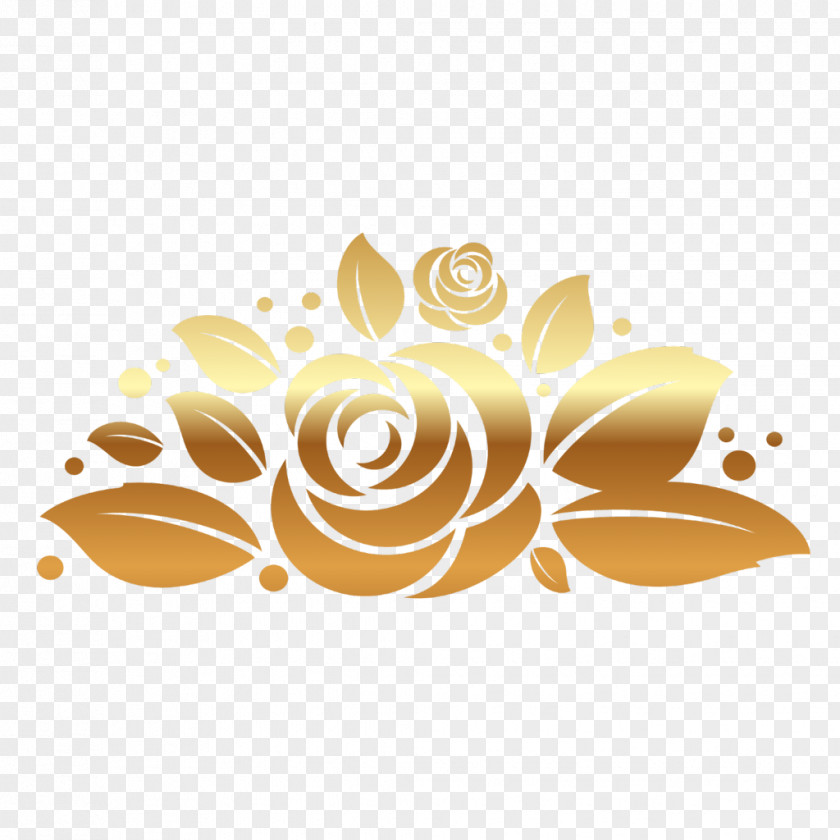 Flower Plant Rose Gold PNG