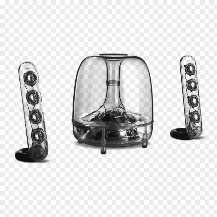 Three-piece Harman Kardon SoundSticks III Loudspeaker Wireless Speaker Harmon PNG