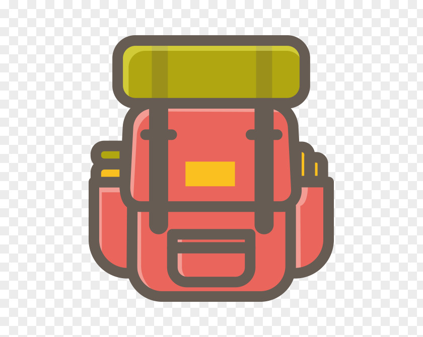 Vector Cartoon Painted Backpack Trip Drawing Travel PNG