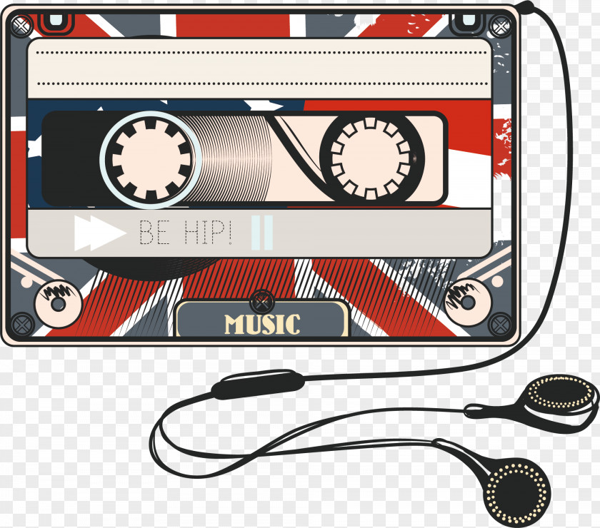Hand-painted Tape Headphones PNG