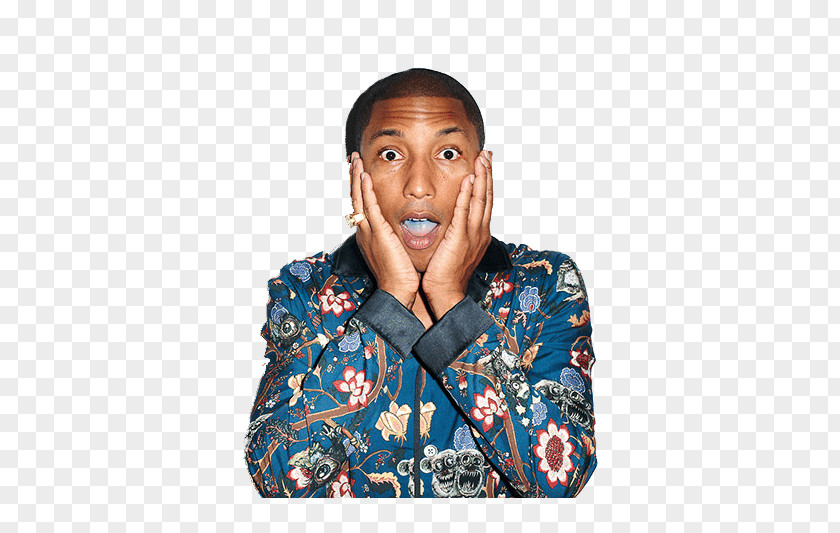 Pharrell Williams Amazed PNG Amazed, man with his both hands on face clipart PNG