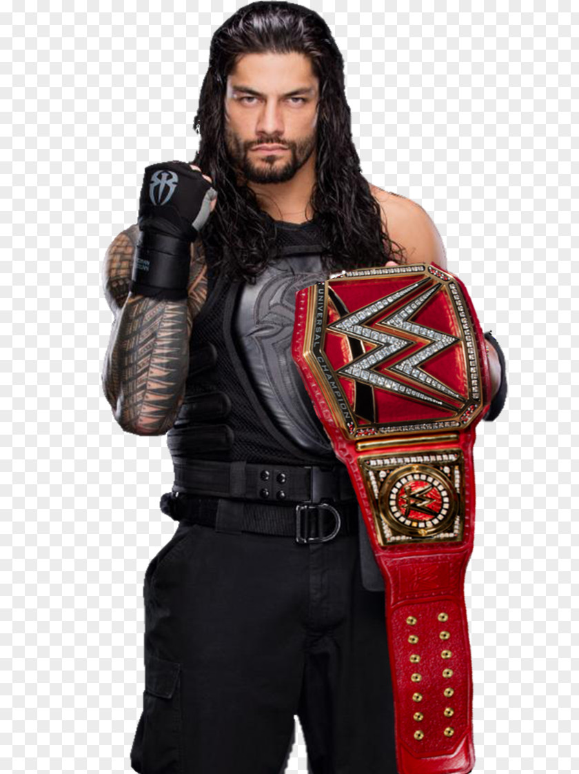 Roman Reigns WWE Universal Championship Raw SummerSlam PNG SummerSlam, roman reigns, wrestler holding red championship belt clipart PNG
