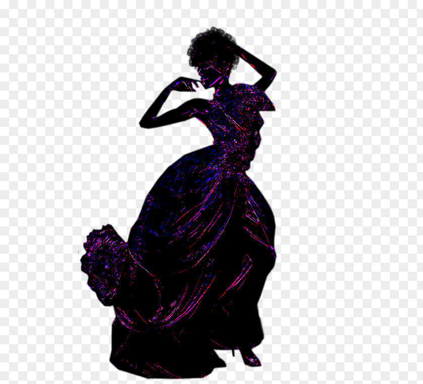 Silhouette Costume Design Gown PNG