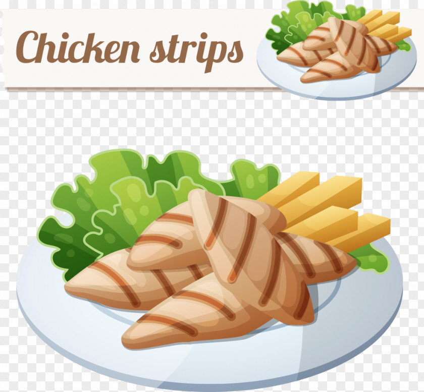 Vector Kebab And Chips Chicken Fingers Barbecue Roast PNG