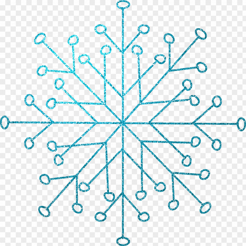 Blue Snowflake Creative Science And Technology PNG