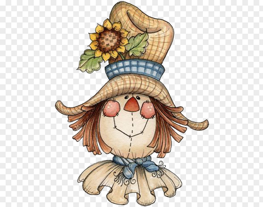 Hat Doll Scarecrow Face Halloween Clip Art PNG