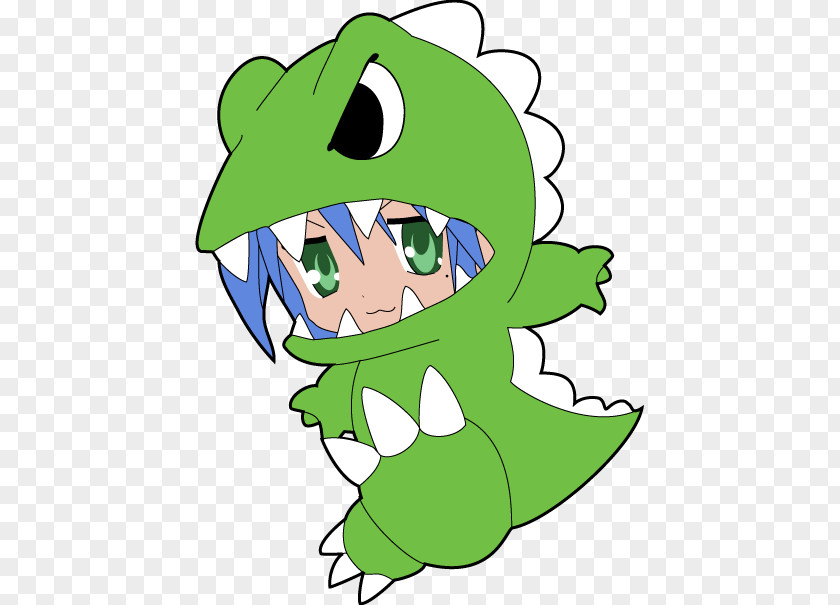 Help Poor Godzilla Konata Izumi Cartoon Character Clip Art PNG