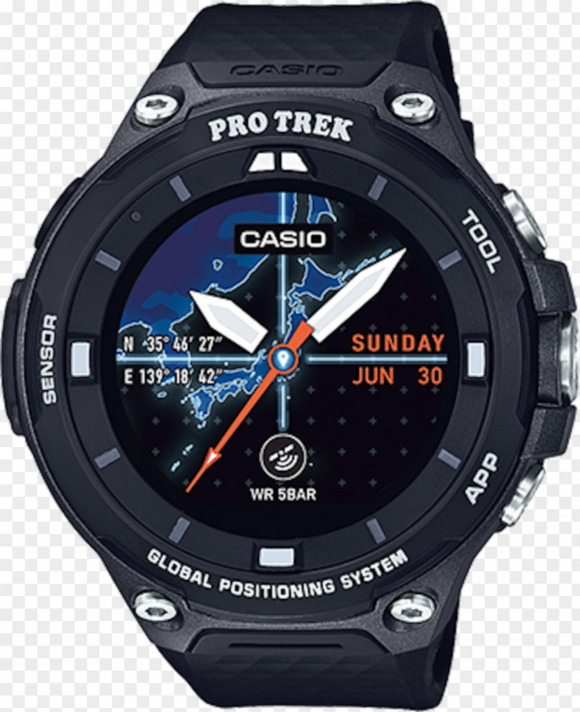 Watch Casio PRO TREK Smart WSD-F20 Smartwatch PNG