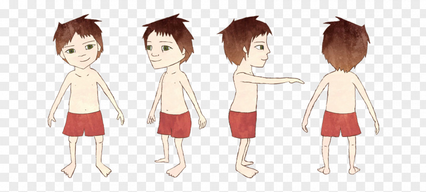 3d Character Family Quanjiahuan Cartoon Long Hair Homo Sapiens Line Art PNG