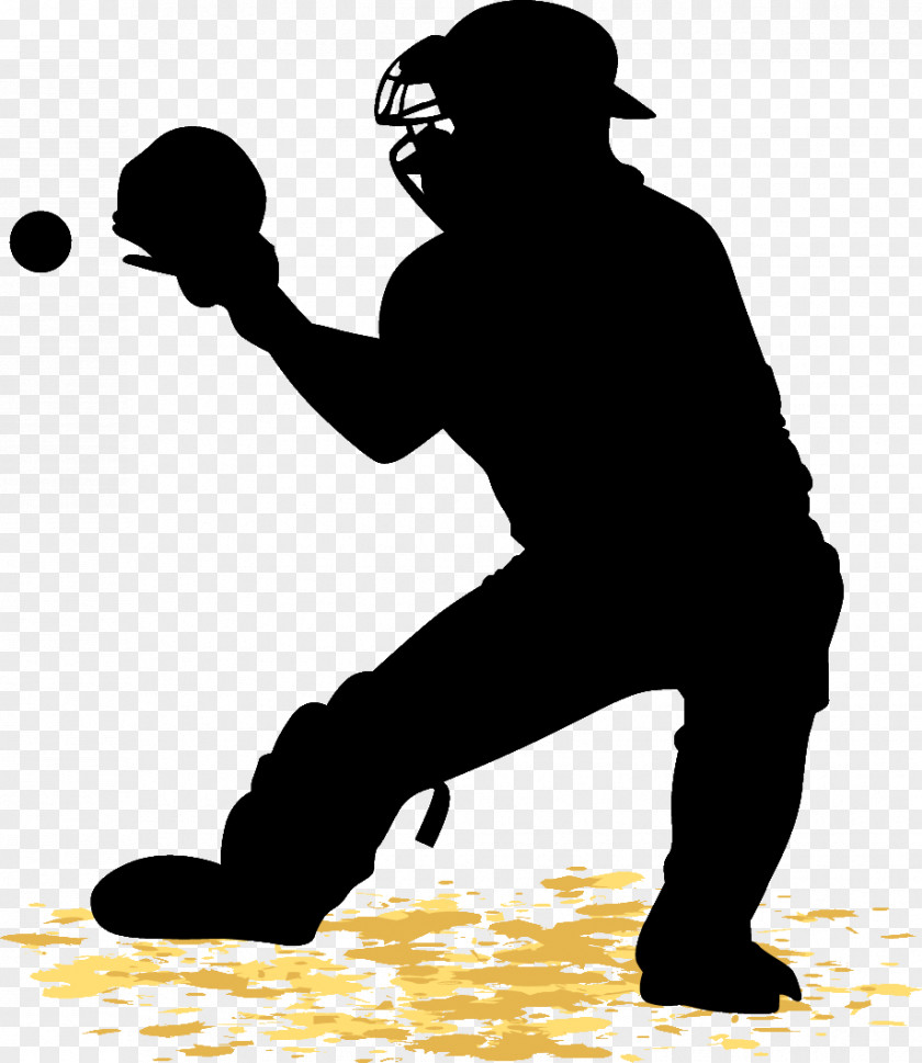 Baseball Catcher Pitcher Sport Wall Decal PNG