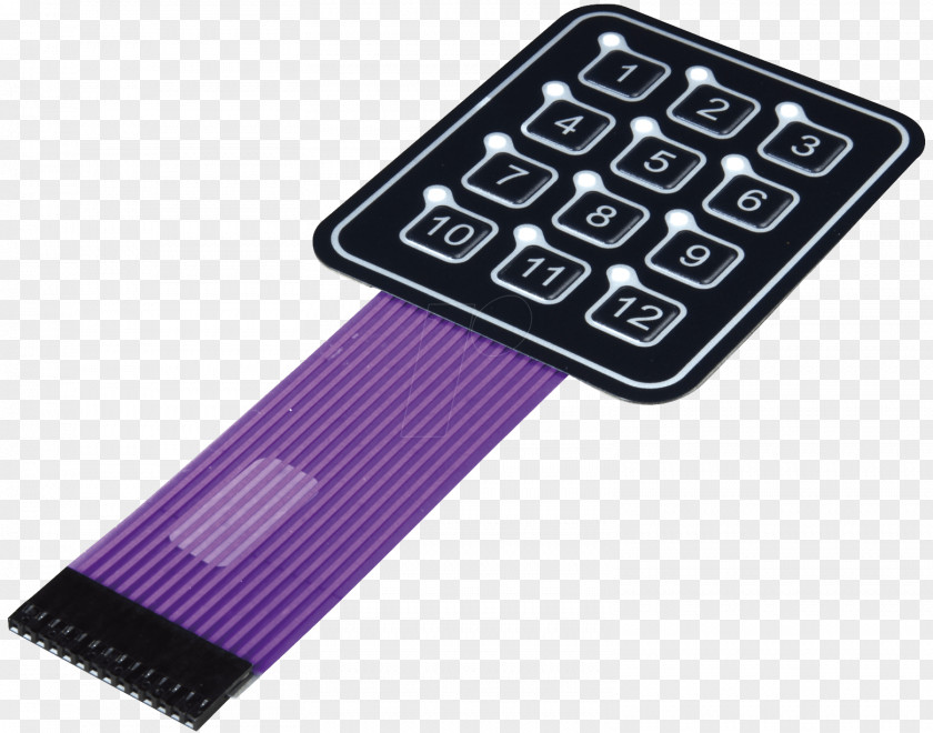 Computer Keyboard Membrane Keypad Matrix Circuit PNG