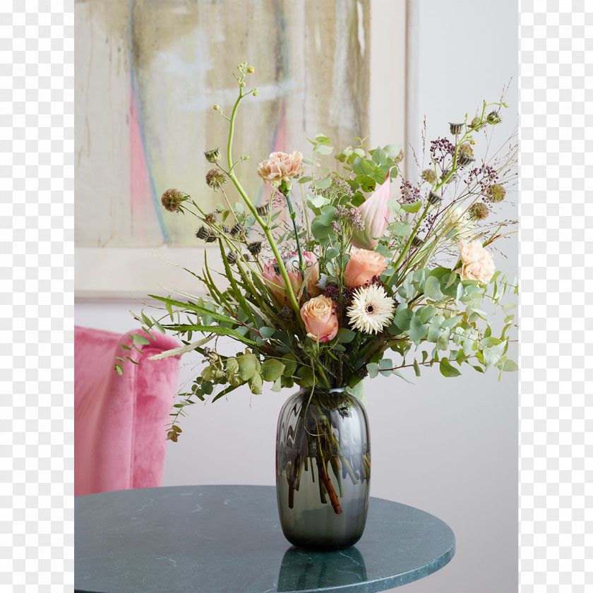 Vase Floral Design Cut Flowers Flower Bouquet Rose PNG