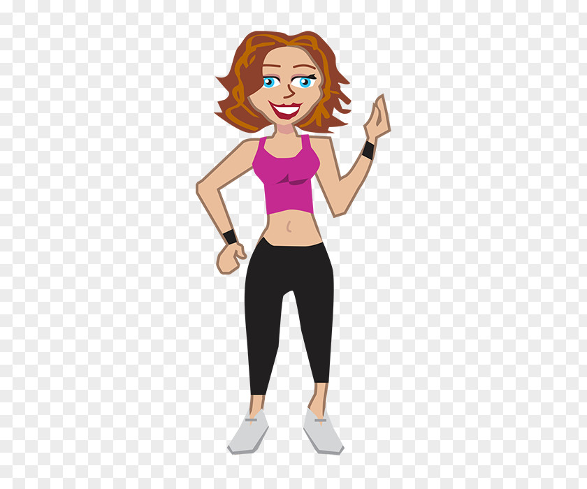 Woman Vector Cartoon Physical Fitness Clip Art PNG