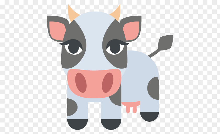 Cow Cattle Emoji Paper Sticker Symbol PNG