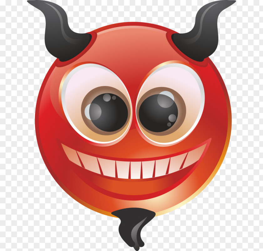 Devil Smiley Cartoon Character Fruit PNG