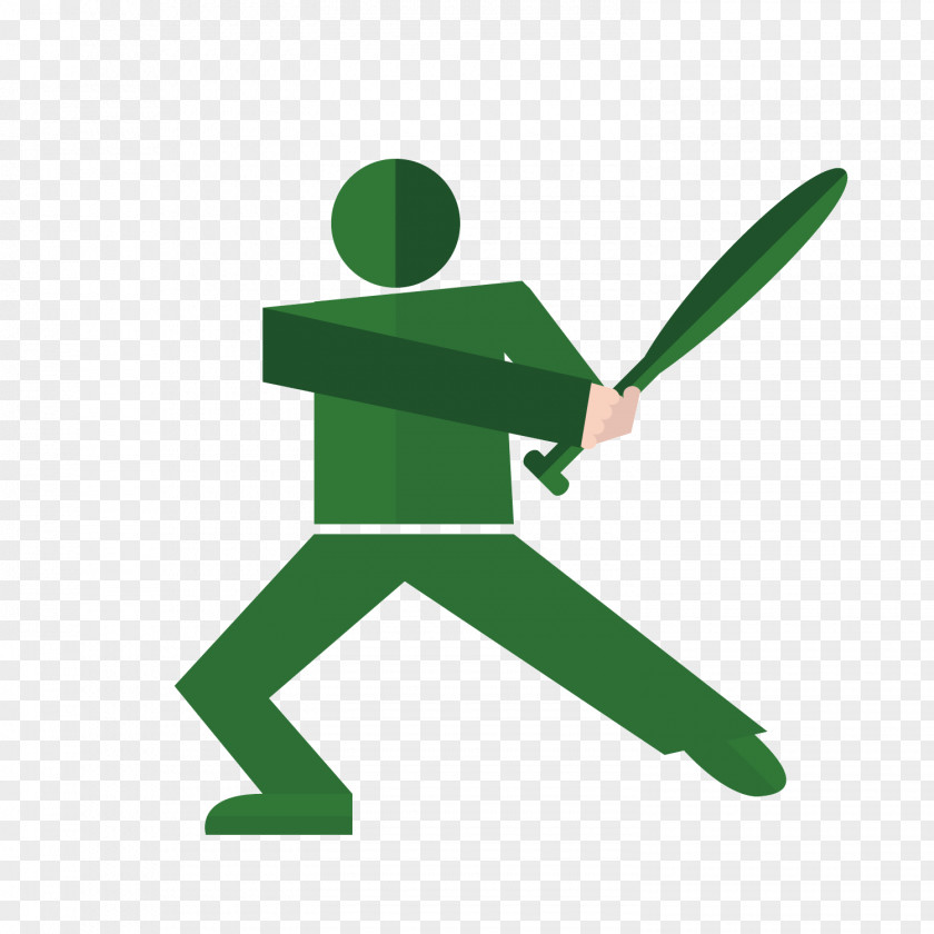 Green Baseball Sports Equipment Illustration PNG