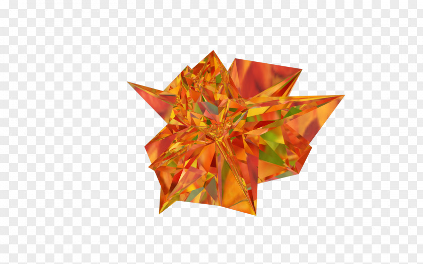 Low Poly Origami Paper Video Overlay PNG