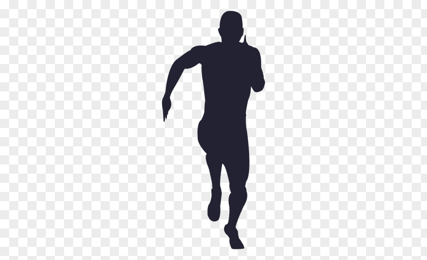 Running Man Silhouette Male Sport PNG