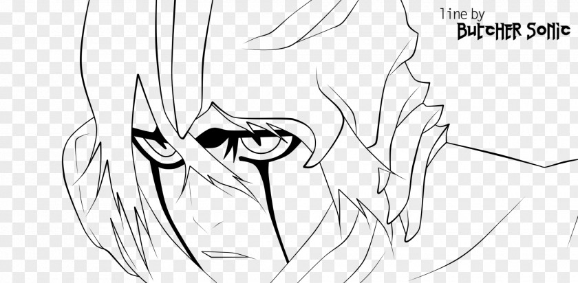 Bleach Ulquiorra Cifer Rukia Kuchiki Line Art Sketch PNG