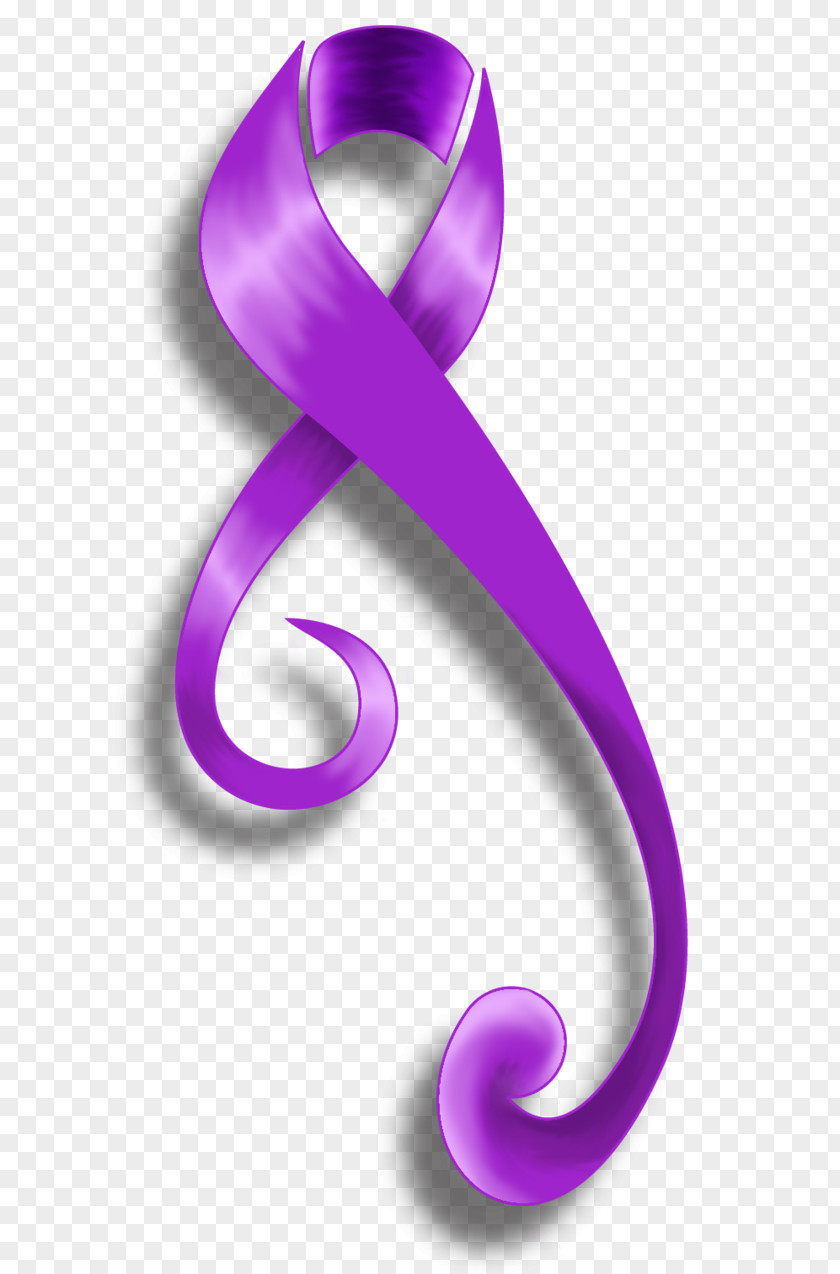 Cancer Symbol Crohn's Disease Purple Ribbon Awareness Tattoo PNG